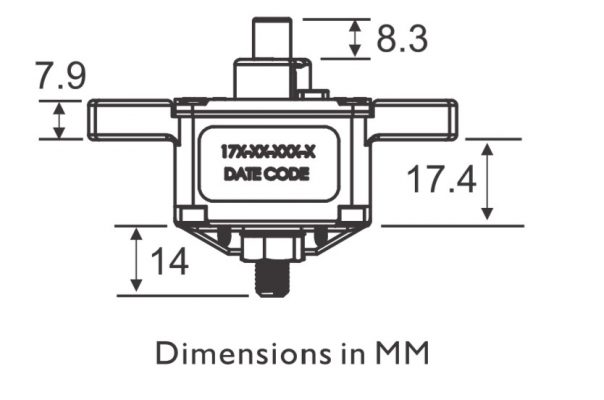 80 amp Manual Reset Circuit Breaker Panel Mount