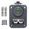 50 amp Anderson Plug & Dual QC3.0 USB Panel Mount Assembly