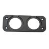 Dual Hole Panel Mount Face Plate