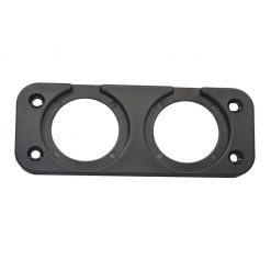 Dual Hole Panel Mount Face Plate