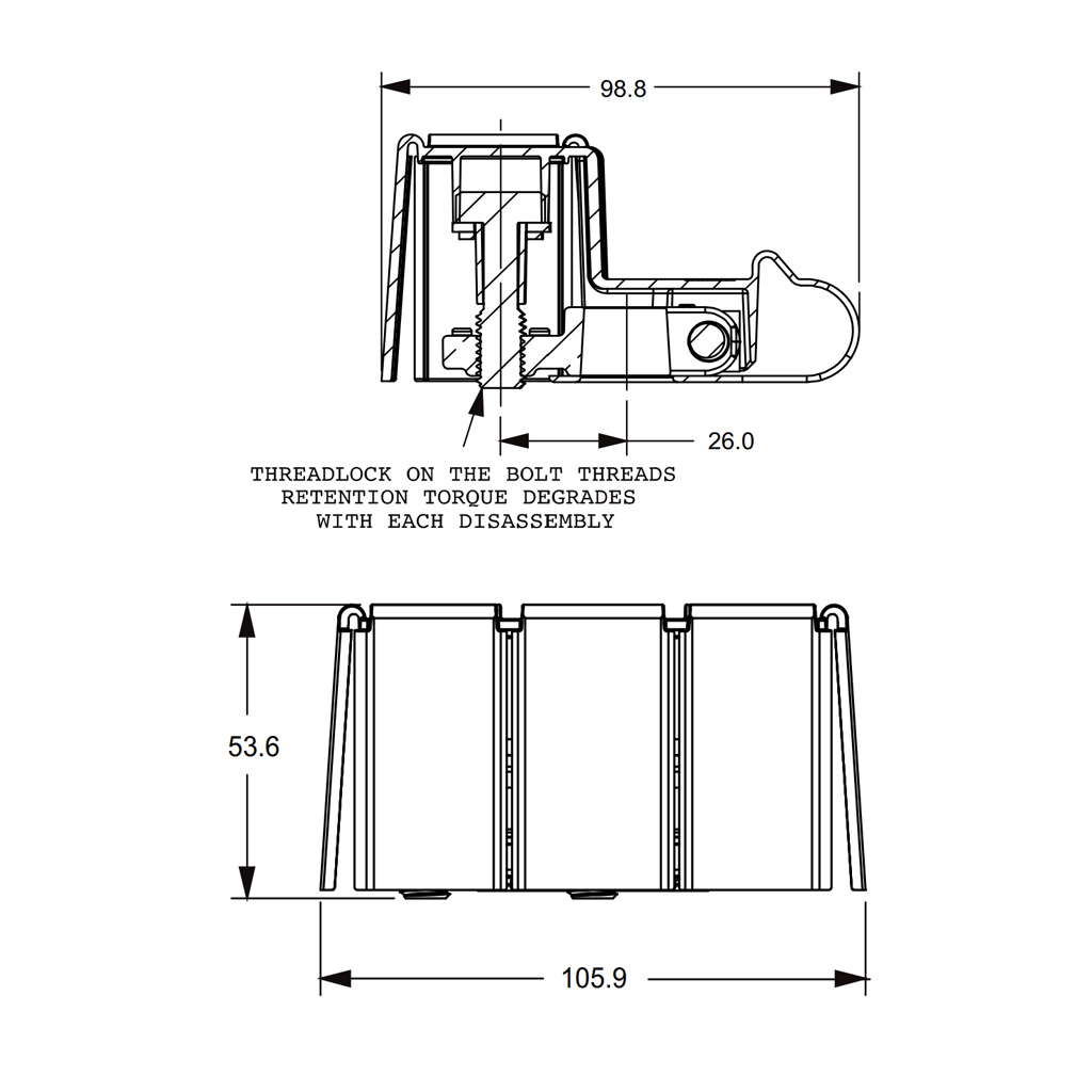Littlefuse ZCase 2 Way Fuse Holder Bussed with Cover - Image 3