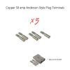 50 amp Anderson Plug Copper Terminals 5 x terminals