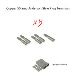 50 amp Anderson Plug Copper Terminals 5 x terminals