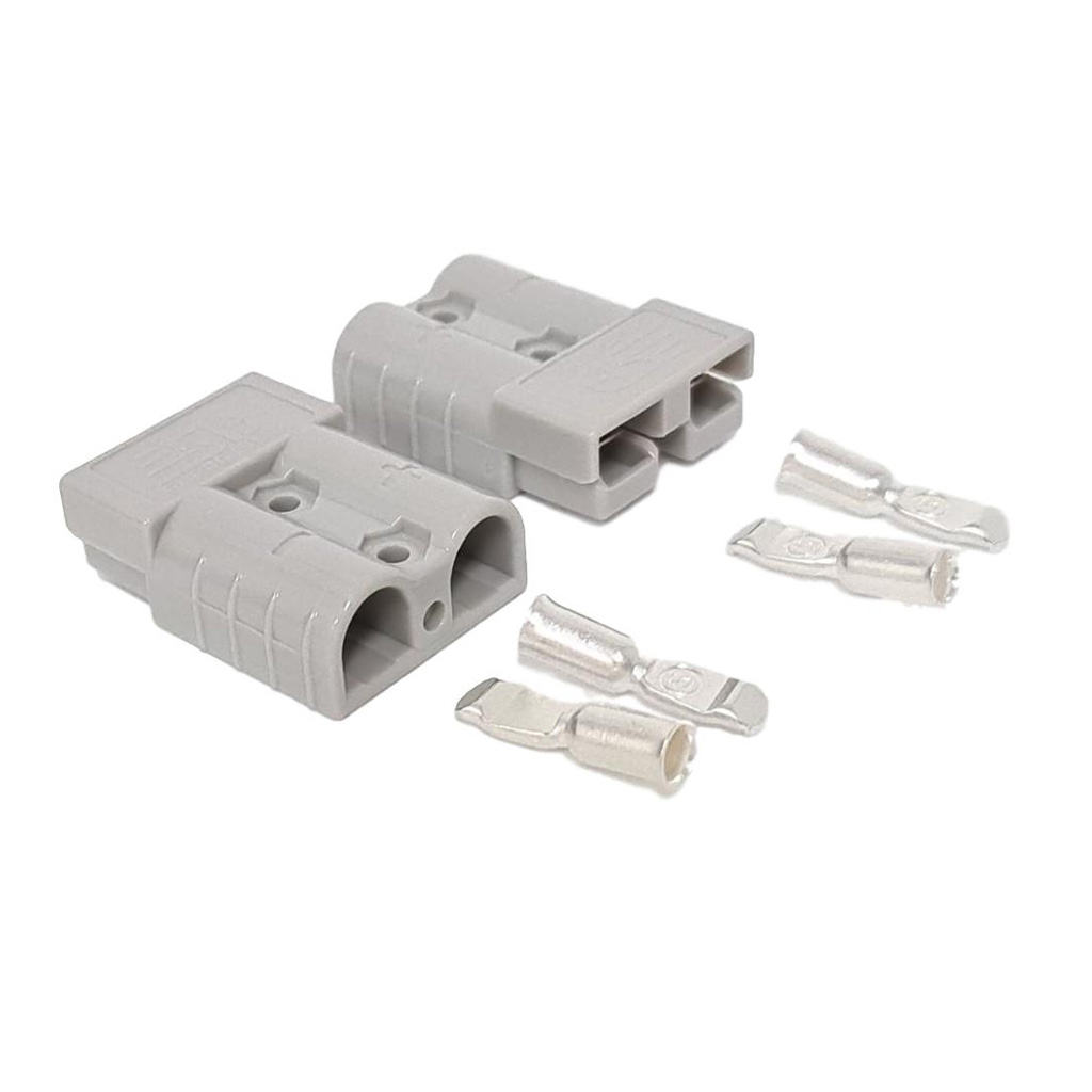 50 amp Anderson Style Plug Grey - Pair