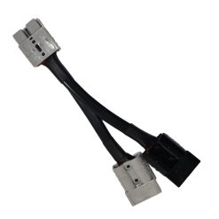 Alternative view of 50 amp Anderson Plug Grey to 50 amp Anderson Plug Black, Grey Splitter