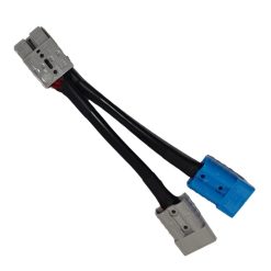 Alternative view of 50 amp Anderson Plug Grey to 50 amp Anderson Plug Blue, Grey Splitter