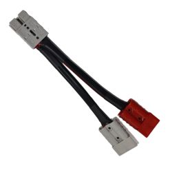 Alternative view of 50 amp Anderson Plug Grey to 50 amp Anderson Plug Red, Grey Splitter