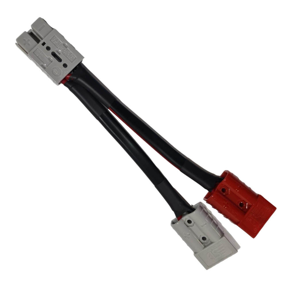 50 amp Anderson Plug Grey to 50 amp Anderson Plug Red, Grey Splitter - Image 2