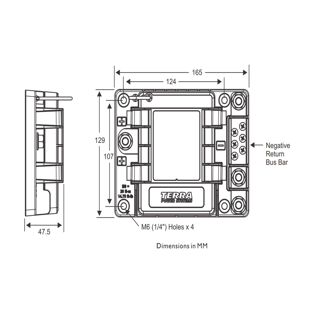 Power Distribution Module: 4 x Midi, 6 x Auto Fuse Max: 60V 350A - Image 4