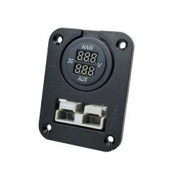 50 amp Anderson Plug and Dual Volt Meter