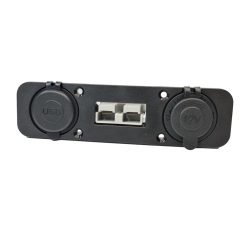 50a Anderson Plug Dual USB Cig Socket - Panel Mount