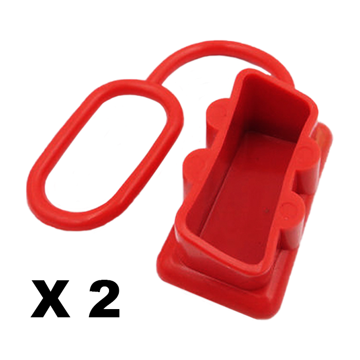 Dust Cap Red, Dual Battery 50a End Cap