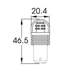 Alternative view of JW Speaker LED Bulb 12/24v P21/5w White 360/120lms 2pc Kit