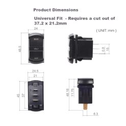 dual volt meter