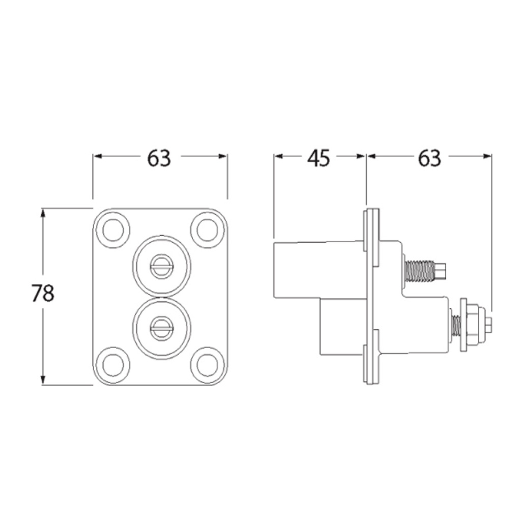 Hella Jump Start Terminal H/Duty High Impact ABS Plastic High Capacity Terminals - Image 2
