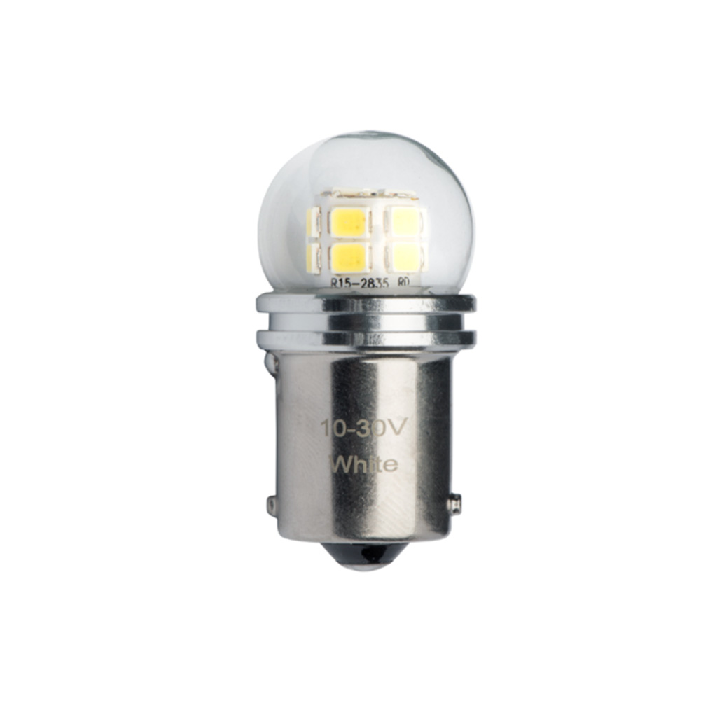 JW Speaker LED Bulb 12/24v Bayonet Base White Light Twin Pack - Image 2
