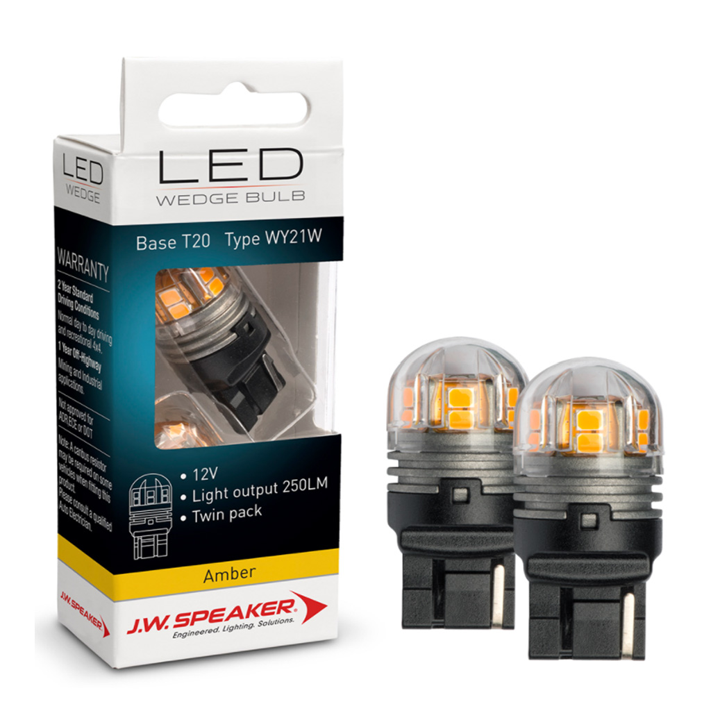 LED 12/24v Bulb S8 Base Amber Light