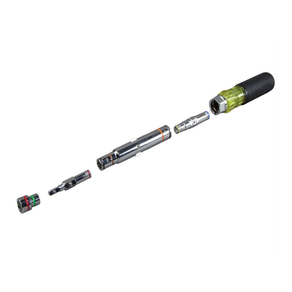 Klein 7 in 1 Multi Bit Screwdriver Nutdriver Cushion Grip Magnetic - Image 2