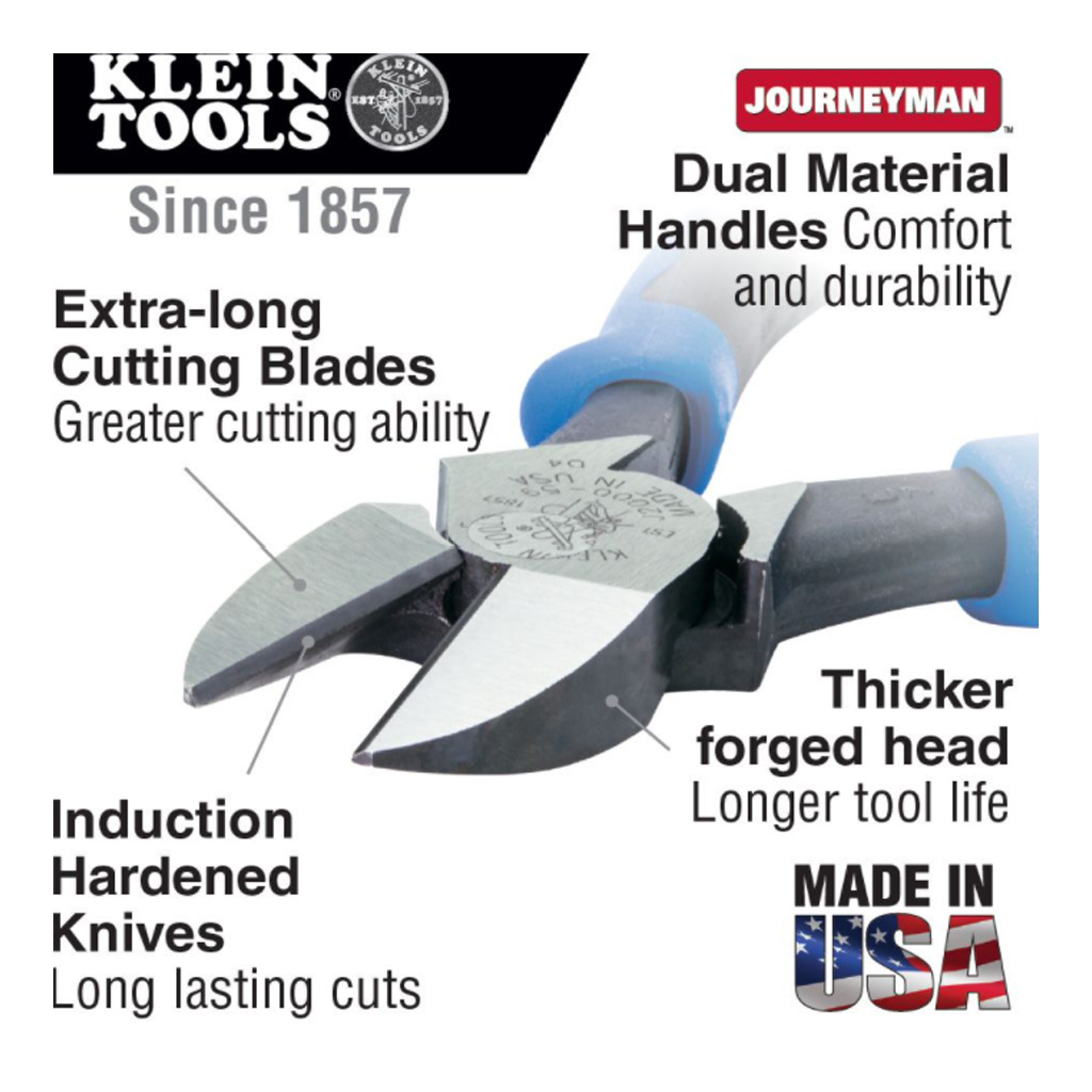 Klein Diagonal Cutting Pliers Heavy Duty Journeyman 22.9cm - Image 5