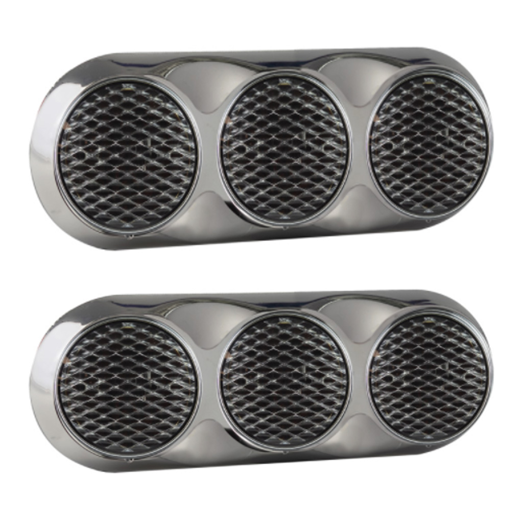 LED Stop Tail Indicator Reverse Light Chrome Back - Image 4