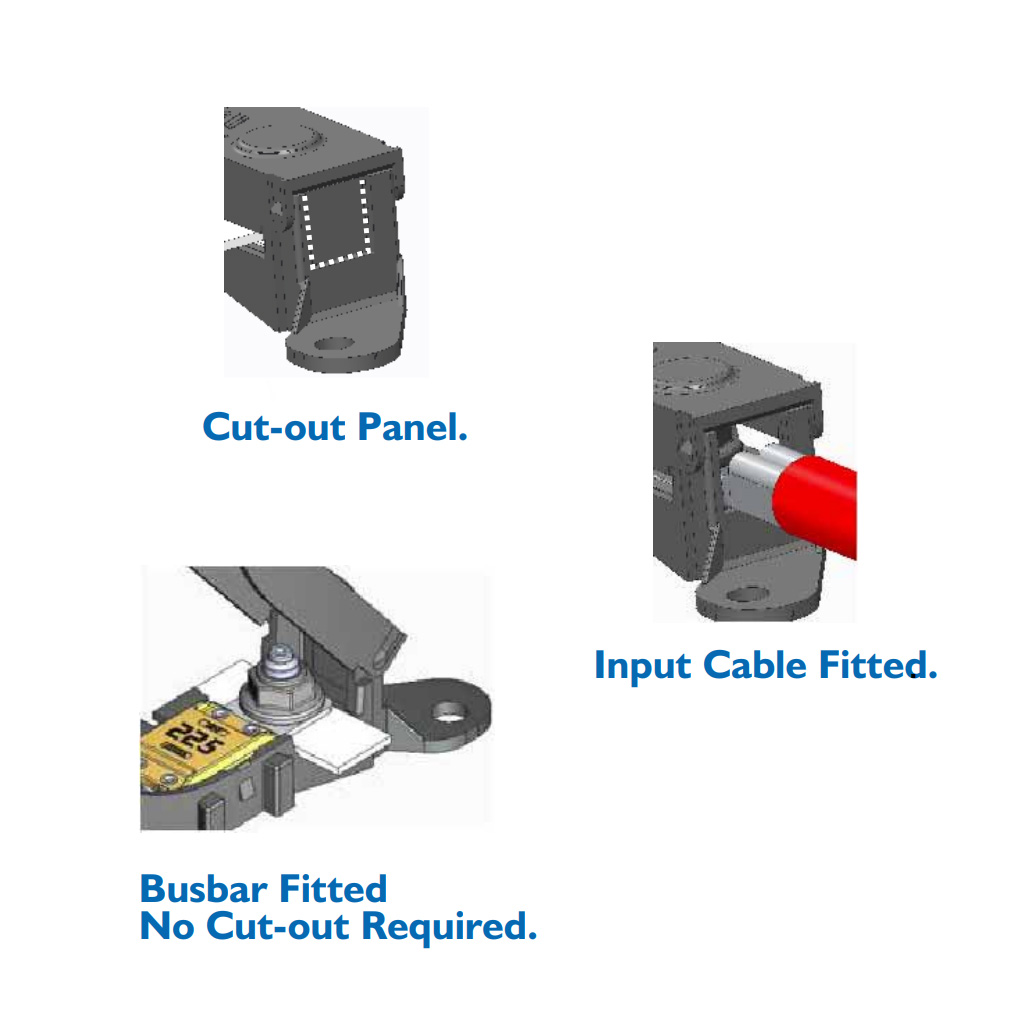 MTA Mega Fuse Block Hinged Cover Stackable 40 - 500amp - Image 3
