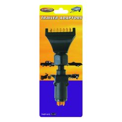 Alternative view of Loadmaster Trailer Socket Adaptor 7 Pin Flat to 7 Pin Round Small