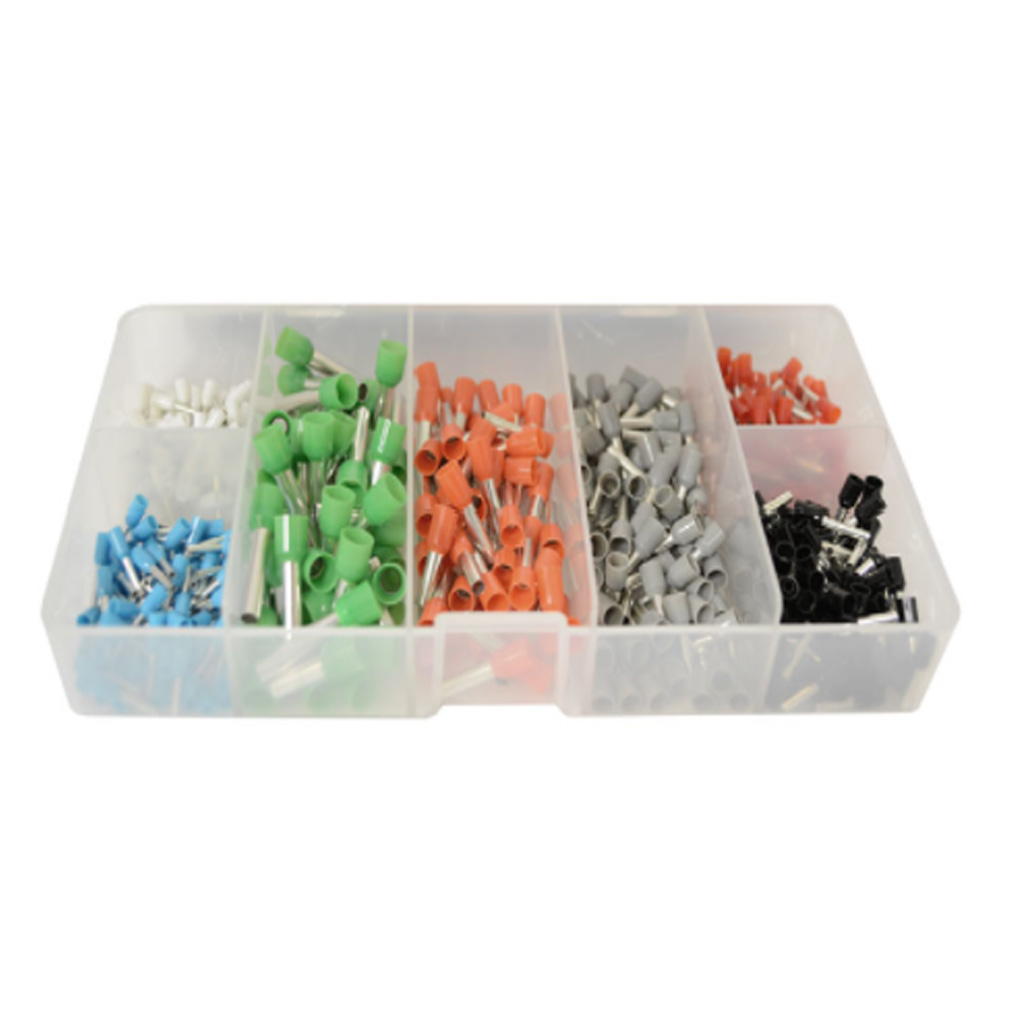 LV Insulated Bootlace Terminal 0.5 - 6mm2 Assortment 500pc Kit - Image 2