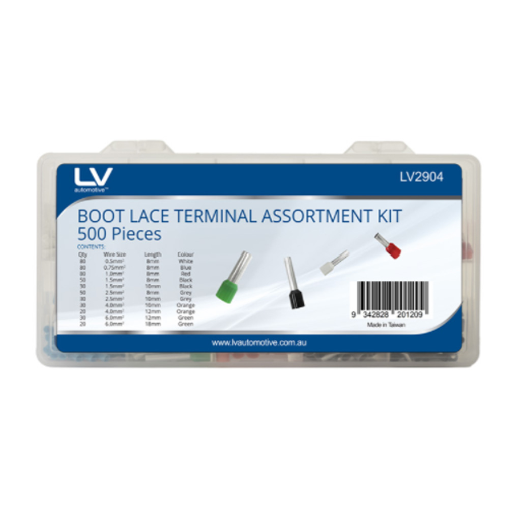 LV Insulated Bootlace Terminal 0.5 - 6mm2 Assortment 500pc Kit - Image 3