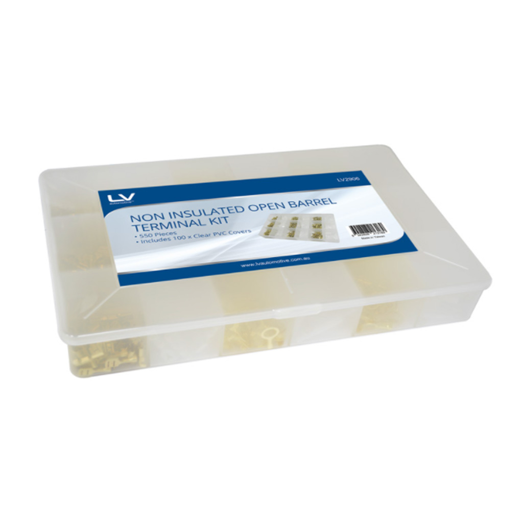 LV Non Insulated Open Barrel Terminal Kit 550pcs - Image 2