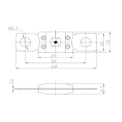 Alternative view of Mega Fuses 40 amp - 500 amp Slow Burn