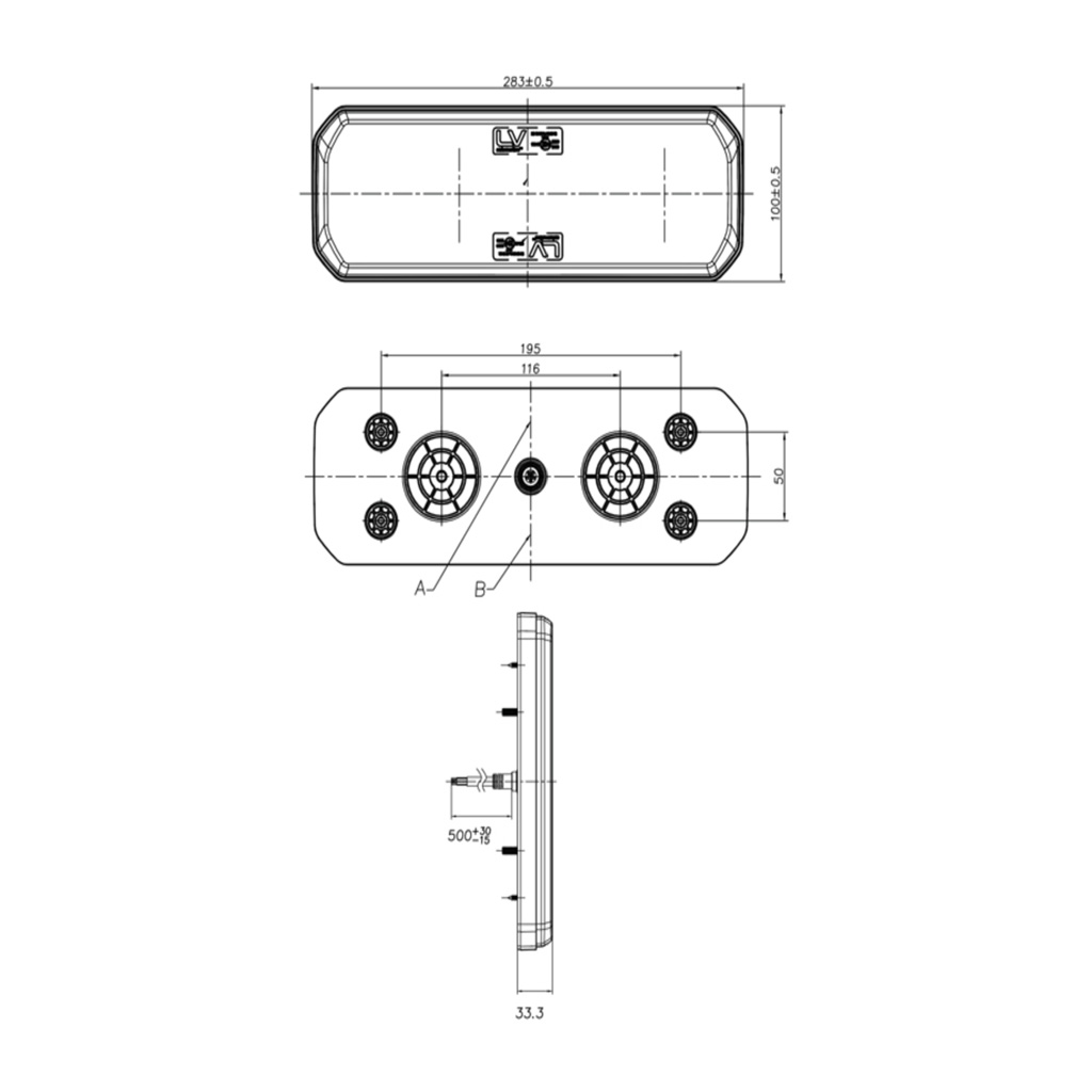 LED Combination Tail Light Sequential Indicator 10 - 30v (Pair) - Image 3