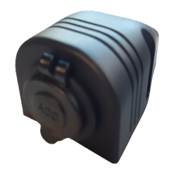 Blue Bar Single Surface Mount Dome with Female Cigarette Socket 12/24 Volt