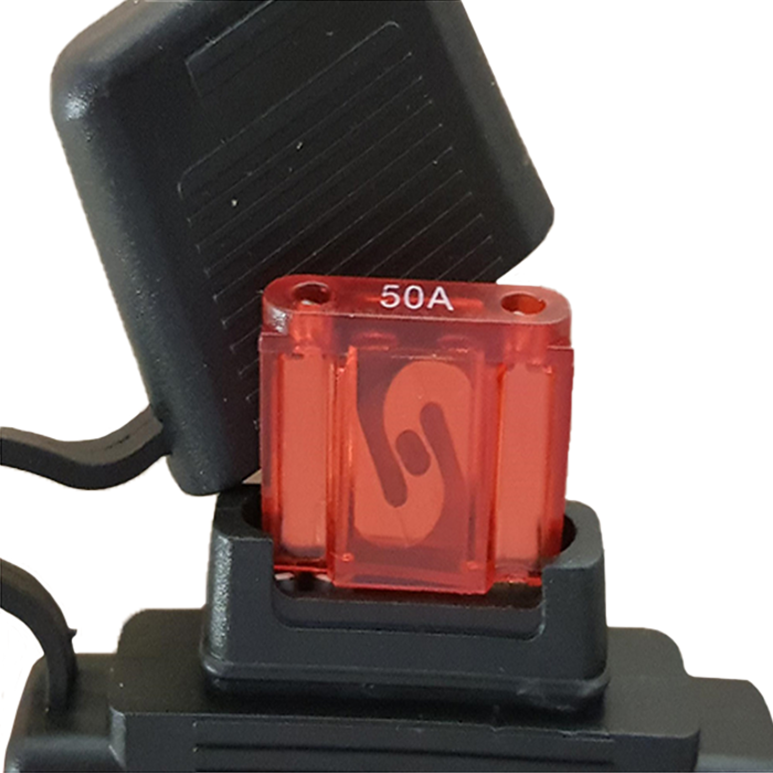 Blue Bar Maxi Fuse Holder and 50amp Fuse 10awg Wire - Image 3