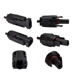 Alternative view of Blue Bar Solar Panel Connector Splitter 1pr Compatible with MC4