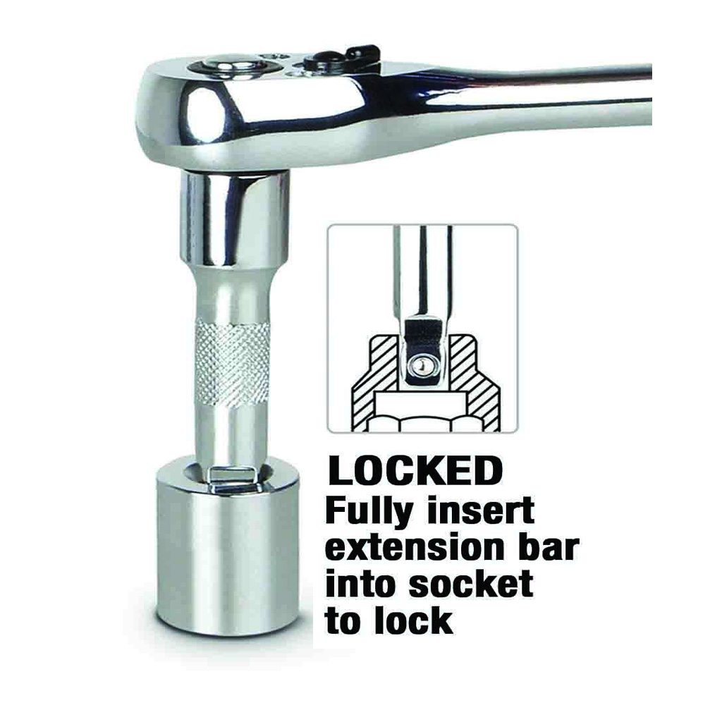 PK Tools 3/8"dr Socket Wobble Extension Bar 4pc Set - Image 3