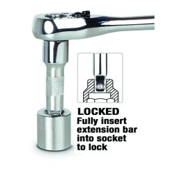 Alternative view of PK Tools 1/4"dr Socket Wobble Extension Bar 4pc Set