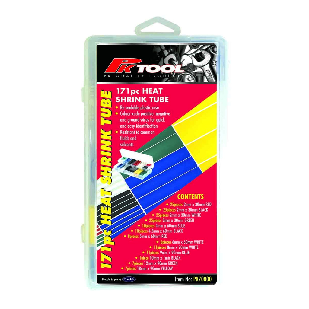PK Tools Heat Shrink Assortment Kit 171pc - Image 2