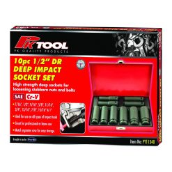 Alternative view of PK Tooks 1/2"dr Impact Socket Deep Wall 6PT SAE Cr-V