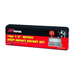 Alternative view of PK Tools 1/2"dr Deep Wall Impact Socket Set 11 - 24mm Metric Cr-V