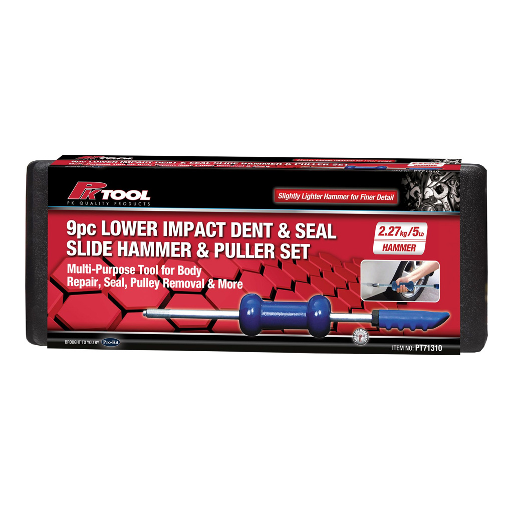 PK Tools Lower Impact Dent & Seal Slide Hammer and Puller 9pc Set - Image 4