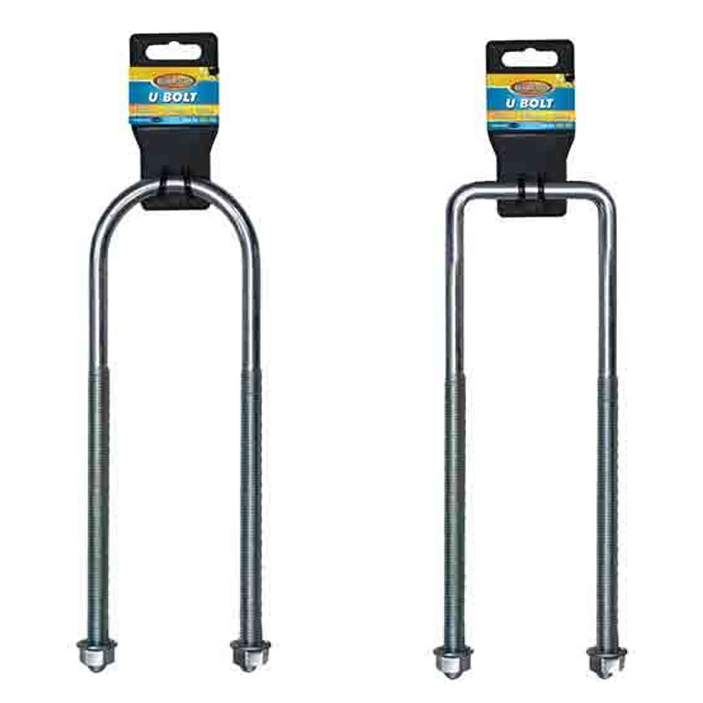 LoadMaster U Bolts Square and Round Shoulders 180 & 260mm Long