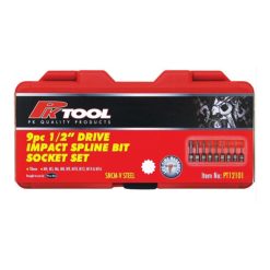 Alternative view of Impact Spline Bits Socket Set 9pc M5 - M16 SNCM - V Steel