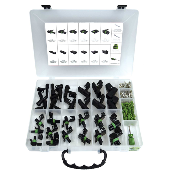 Weather Pack Sealed Connector Wiring Assortment 229pc Kit - Image 2