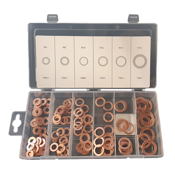 Copper Washers 6mm-16mm ID 110 Pack M6-M16 - Image 2
