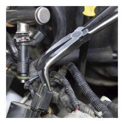 Alternative view of Plier 3pc Set Long Reach 280mm Straight, 45, 90 degree Serrated Jaws