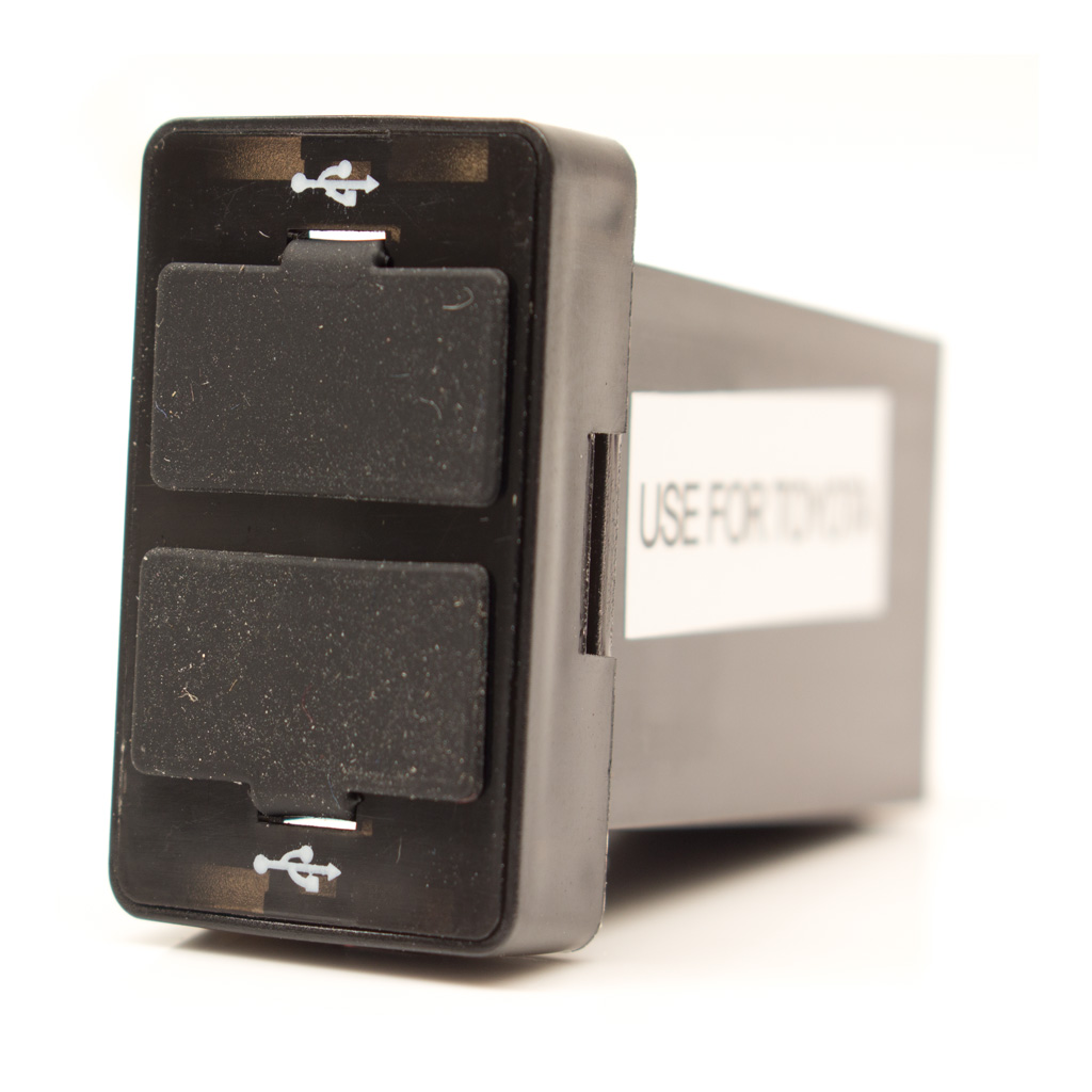 Dual USB Plug Compatible with Toyota 2 x 5v 2.1amp 34mmx22mm Blue B/light - Image 2