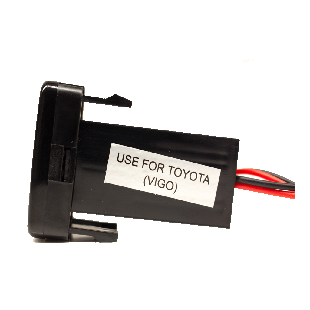Dual USB Compatible with Toyota 2 x 5v 2.1amp Output 40mmx20mm Green B/light - Image 2