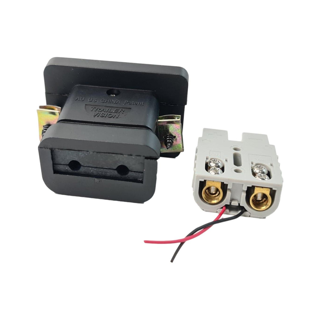 Trailer Vision 50 amp Anderson Plug Flush Mount Connector Assembly with Screw Contact Plug - Image 8