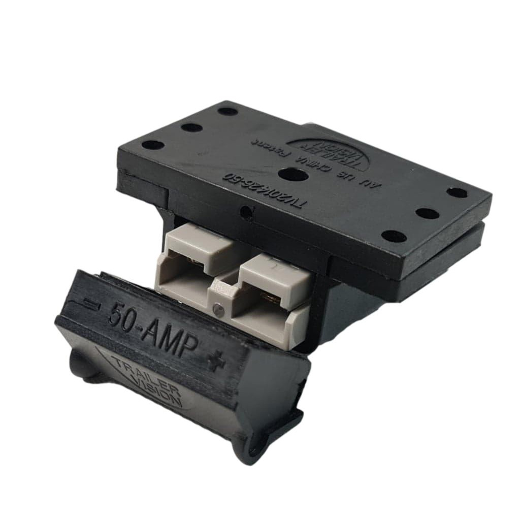 Trailer Vision 50 amp Anderson Plug Top Mount Connector Assembly with Screw Contact Plug - Image 2