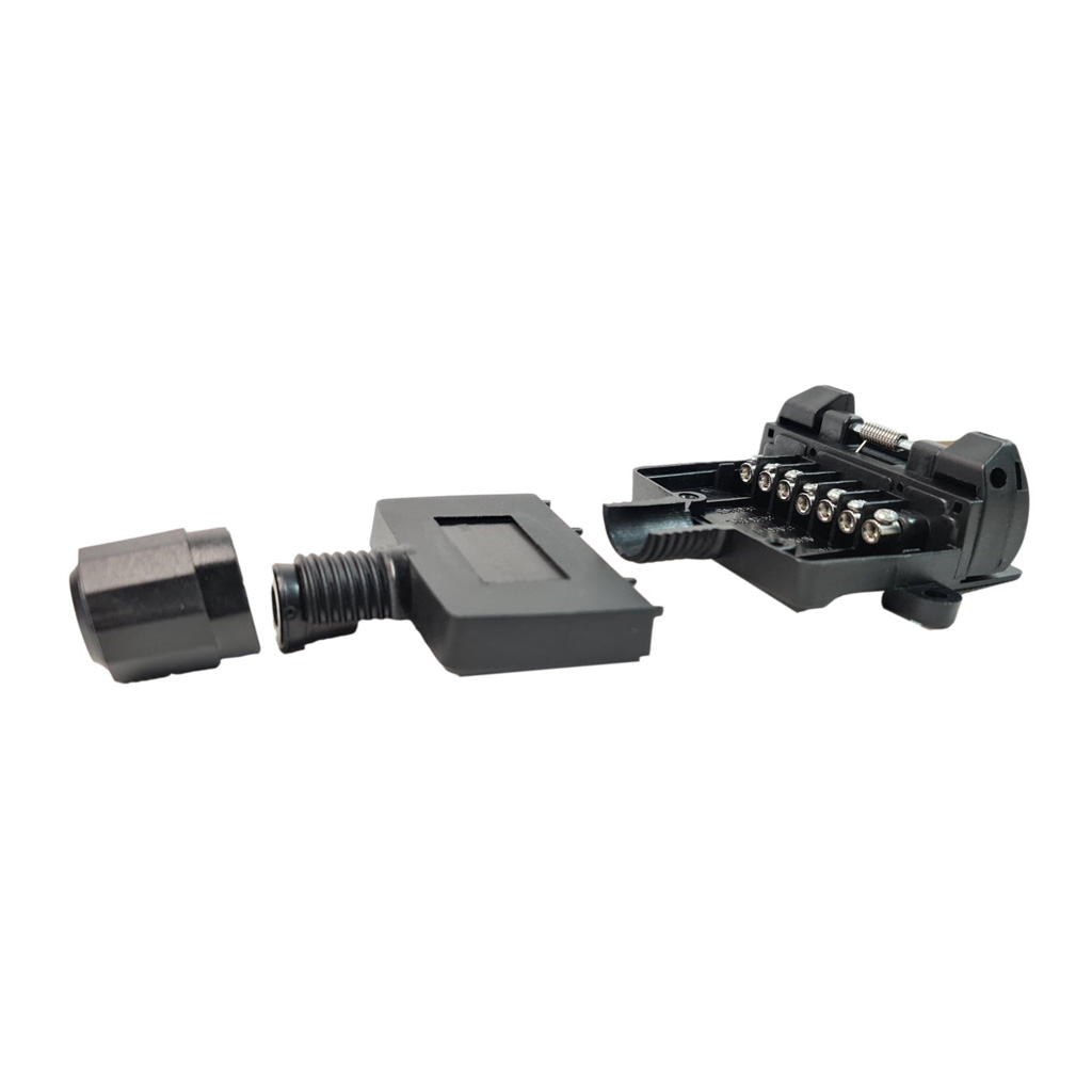Trailer Vision 7 Pin Flat Male Plug & 7 Pin Female Socket with Terminal Springs - Image 5
